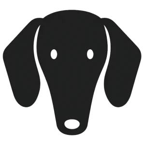HubHound dachshund app icon.